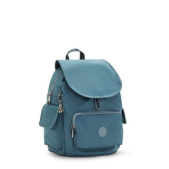 Sacs À Dos Kipling City Pack Small Classiche Printed Bleu Marine Grise | FR 1710RV